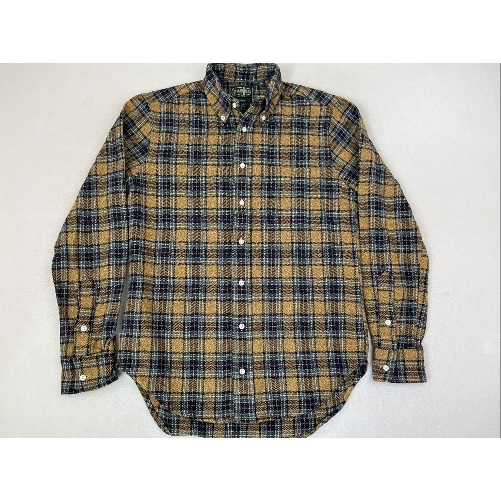 Gitman Vintage Men's Long Sleeve Cotton Flannel Shirt. Size Medium. MIUSA.